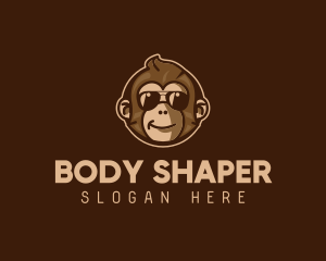 Cool Monkey Shades logo design