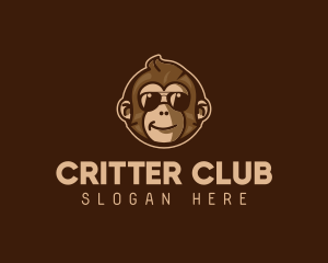 Cool Monkey Shades logo design