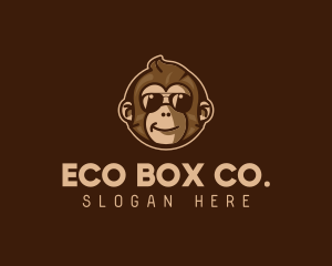 Cool Monkey Shades logo design