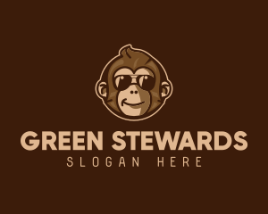 Cool Monkey Shades logo design