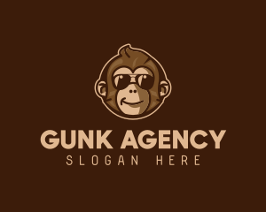 Cool Monkey Shades logo design