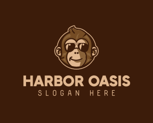 Cool Monkey Shades logo design