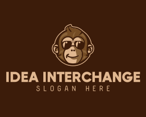 Cool Monkey Shades logo design