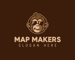 Cool Monkey Shades logo design