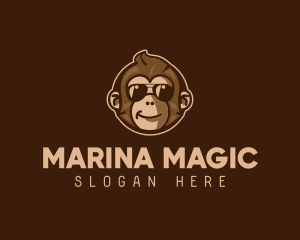 Cool Monkey Shades logo design