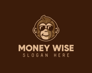 Cool Monkey Shades logo design