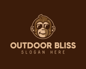 Cool Monkey Shades logo design