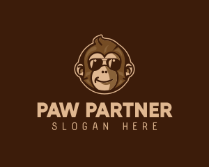 Cool Monkey Shades logo design