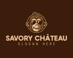 Cool Monkey Shades logo design