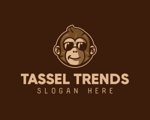 Cool Monkey Shades logo design