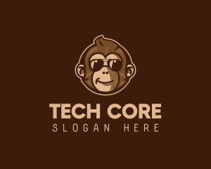 Cool Monkey Shades logo design