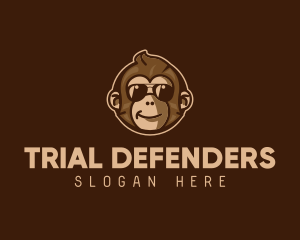 Cool Monkey Shades logo design