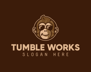 Cool Monkey Shades logo design