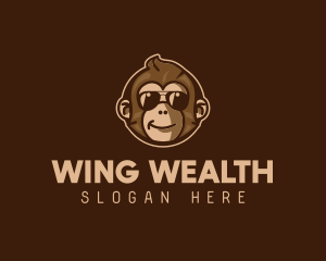 Cool Monkey Shades logo design