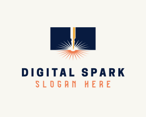 Industrial Laser Spark logo design