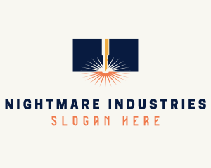 Industrial Laser Spark logo design