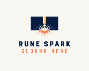 Industrial Laser Spark logo design