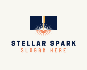 Industrial Laser Spark logo design