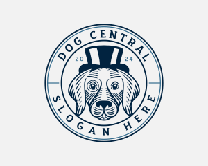 Top Hat Fashion Dog logo design