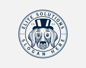 Top Hat Fashion Dog logo design