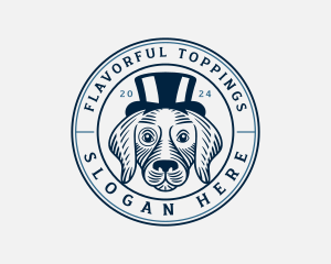 Top Hat Fashion Dog logo design