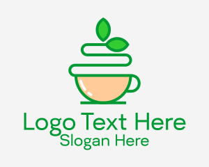 Green Tea Beverage  Logo
