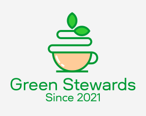 Green Tea Beverage  logo design