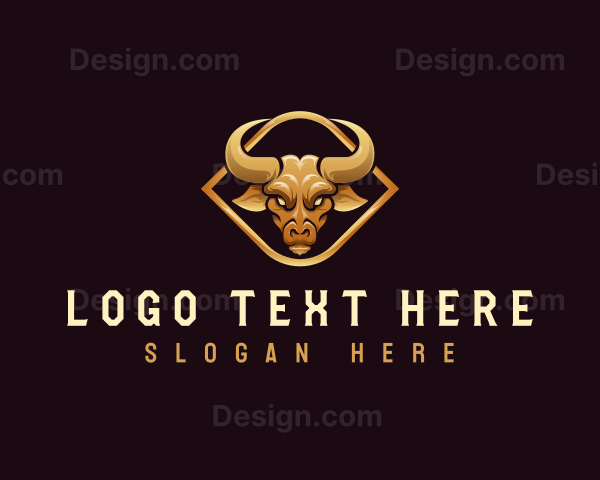 Premium Bull Horn Logo