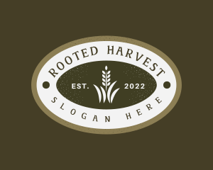 Wheat Grass Emblem logo design