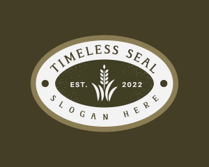 Wheat Grass Emblem logo