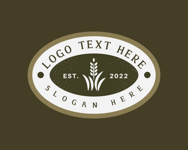 Wheat Grass Emblem logo