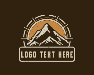 Trekking Hiking Mountain logo