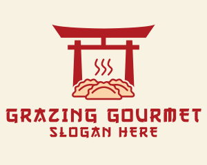 Japanese Temple Dumpling logo design