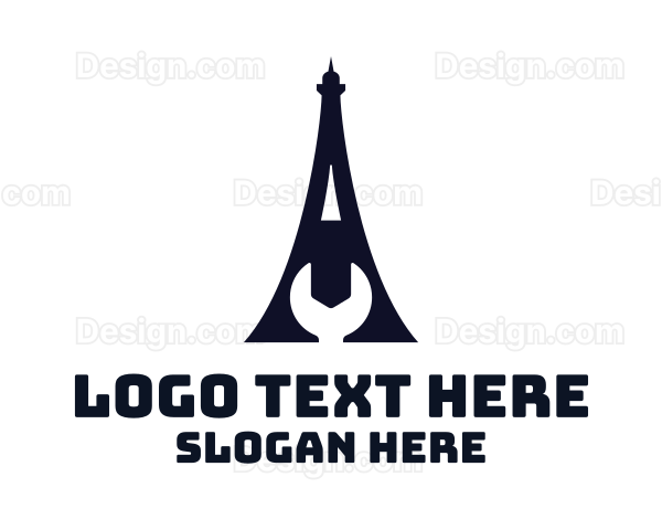 Eiffel Tower Wrench Logo