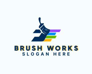 Painting Paint Brush logo design