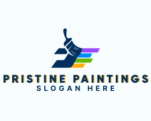 Painting Paint Brush logo design