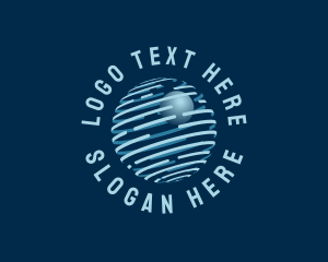 Modern Tech Globe logo design
