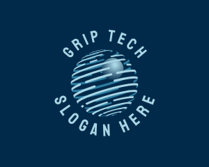 Modern Tech Globe logo design