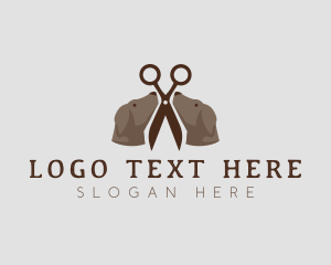 Pet Dog Grooming logo