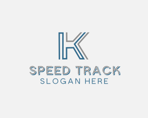 Modern Geometric Letter K logo