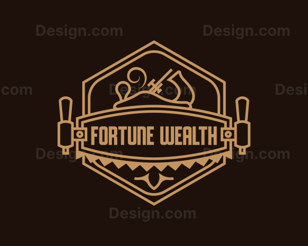 Wood Carver Saw Logo