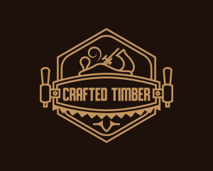 Wood Carver Saw  logo design