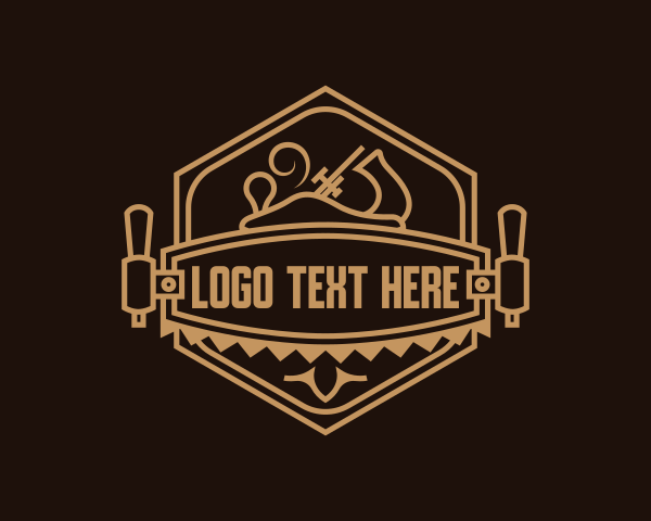 Wooden logo example 4