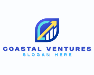 Financial Investor Graph logo design