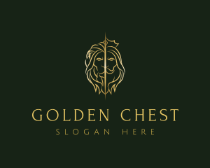 Golden Lion King logo design