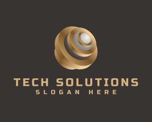 Metallic Globe Business logo