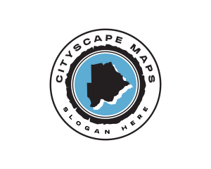 Botswana Map  Geography logo