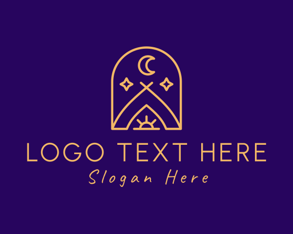 Tepee logo example 1