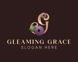 Feminine Flower Letter G logo design