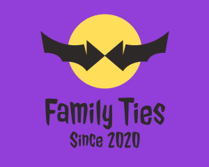 Bat Wings Bow Tie logo design